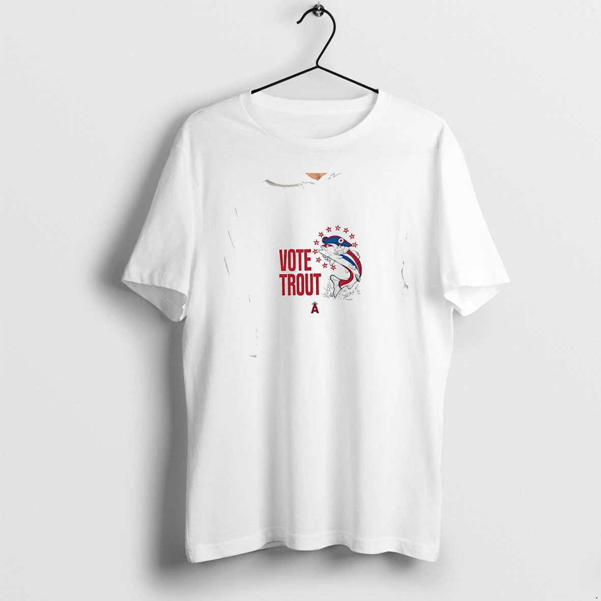 Officials Mike Trout Los Angeles Angels Vote Trout Patriot Fish Mlb Premium T Shirt