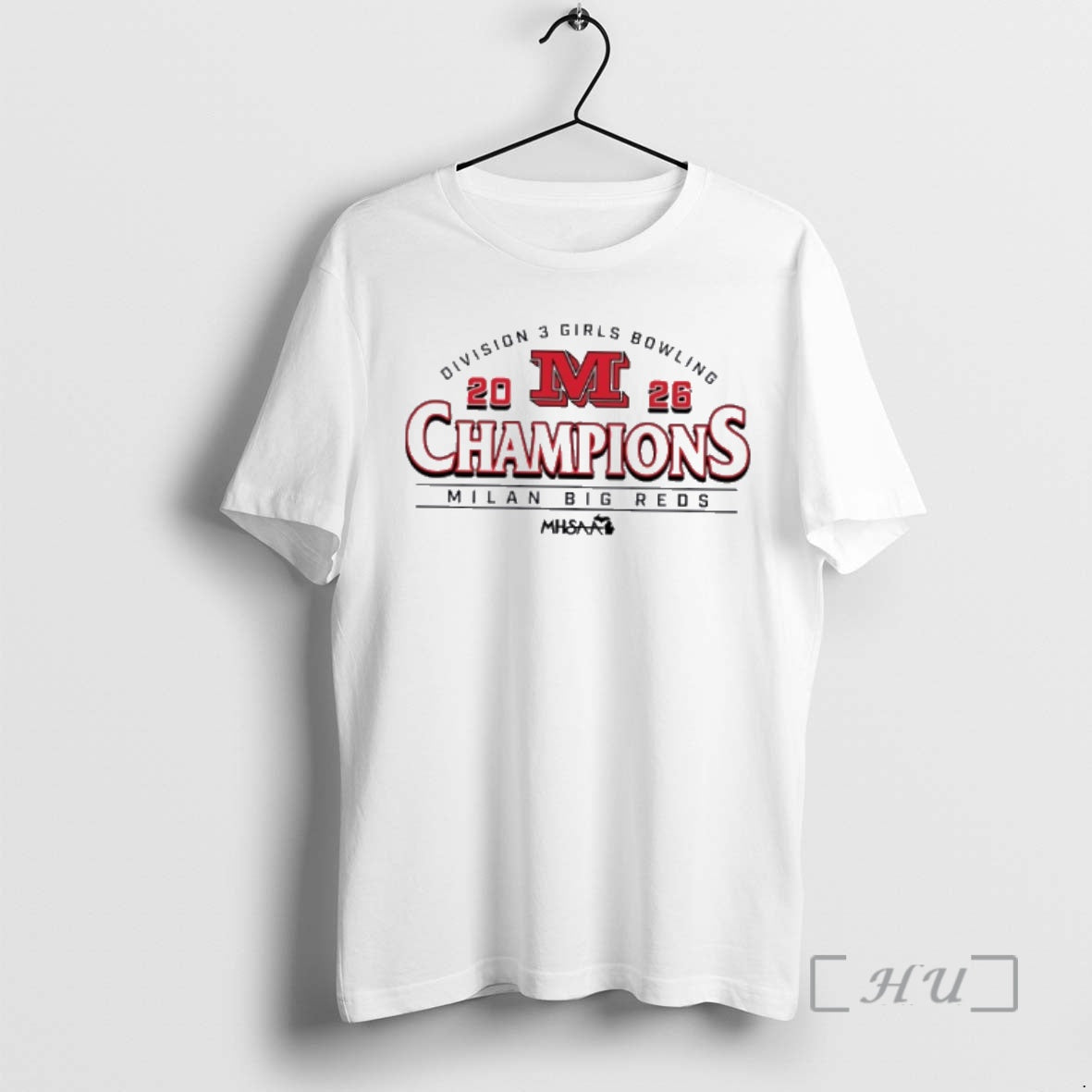 Officials Milan Big Reds 2026 Mhsaa Girls Bowling Division 3 Champions Premium T Shirts Sweater