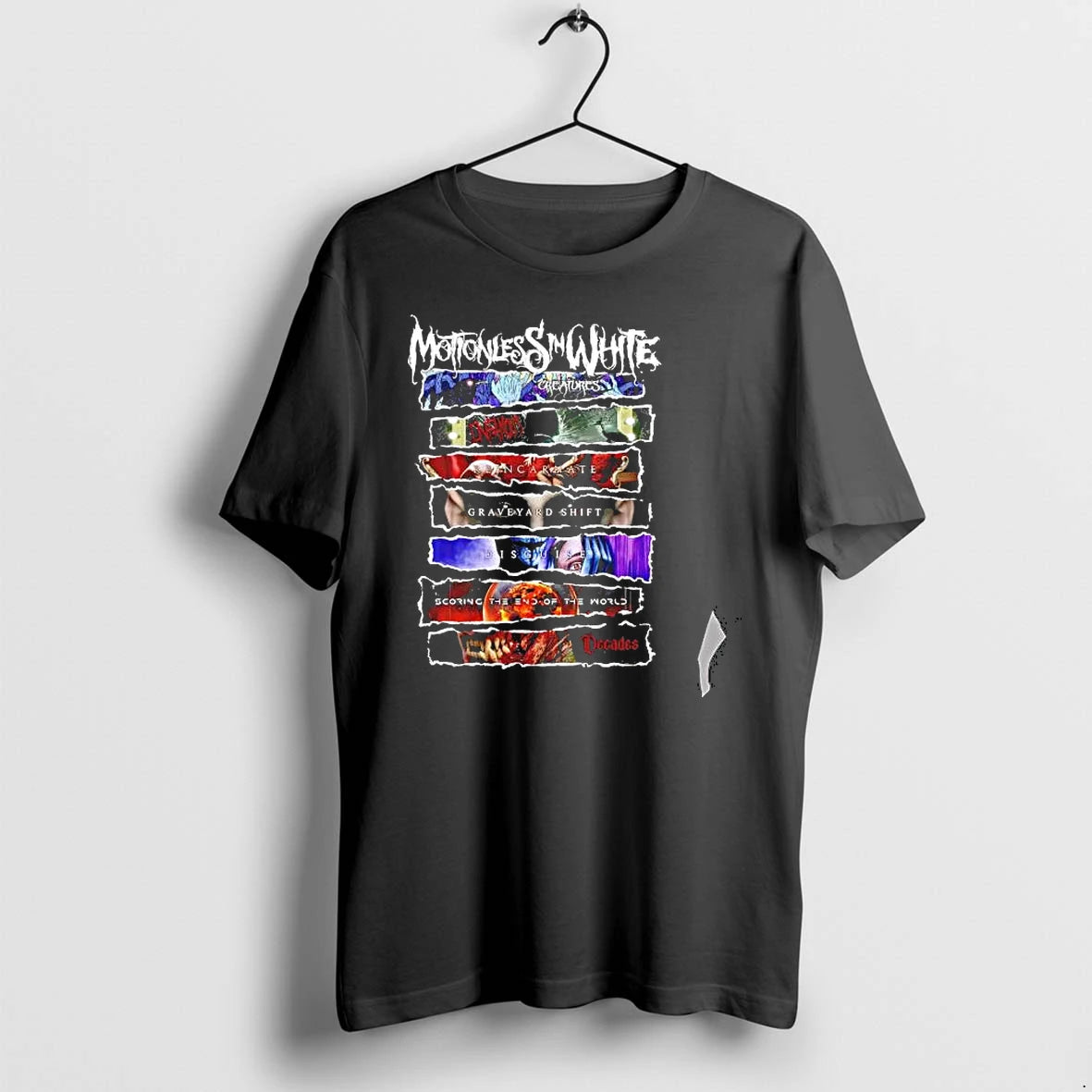 Officials Motionless In White Creatures Infamous Reincarnate Graveyard Shift Disguise Premium T Shirt