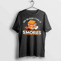 Officials My Blood Type Is Smores Camping Marshmallow Tee Premium T Shirt