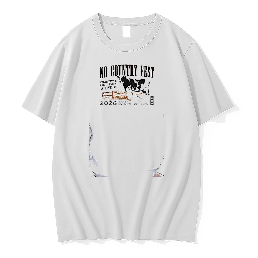 Officials Nd Country Fest 2026 Cow Premium T Shirt