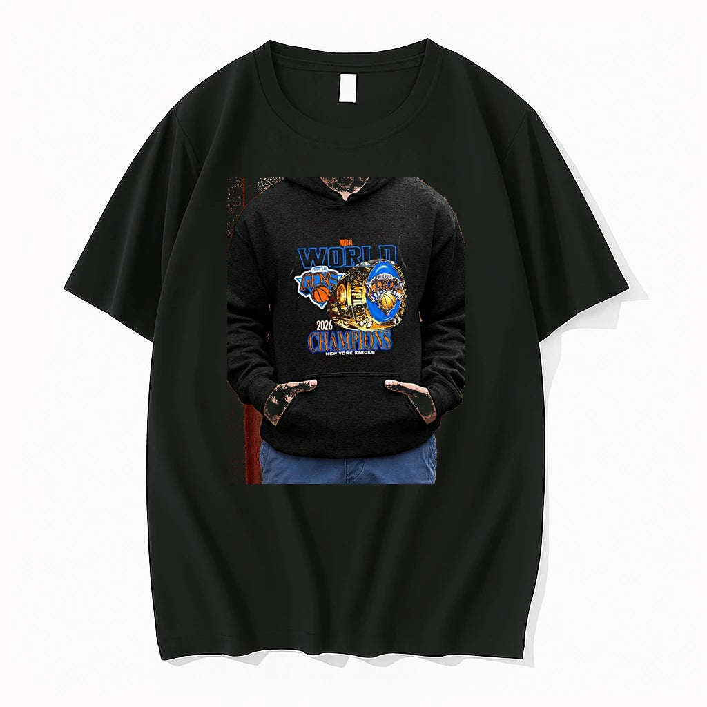 Officials New York Knicks 2026 Champions Nba World Pour Les Gens Premium T Shirt