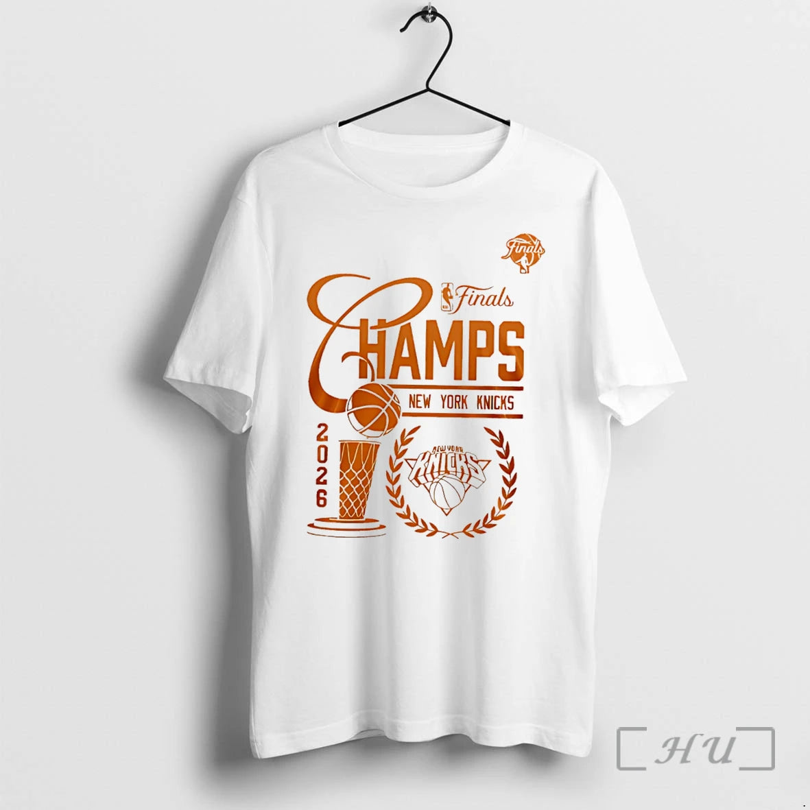 Officials New York Knicks 2026 Nba Finals Trophy Graphic Tee