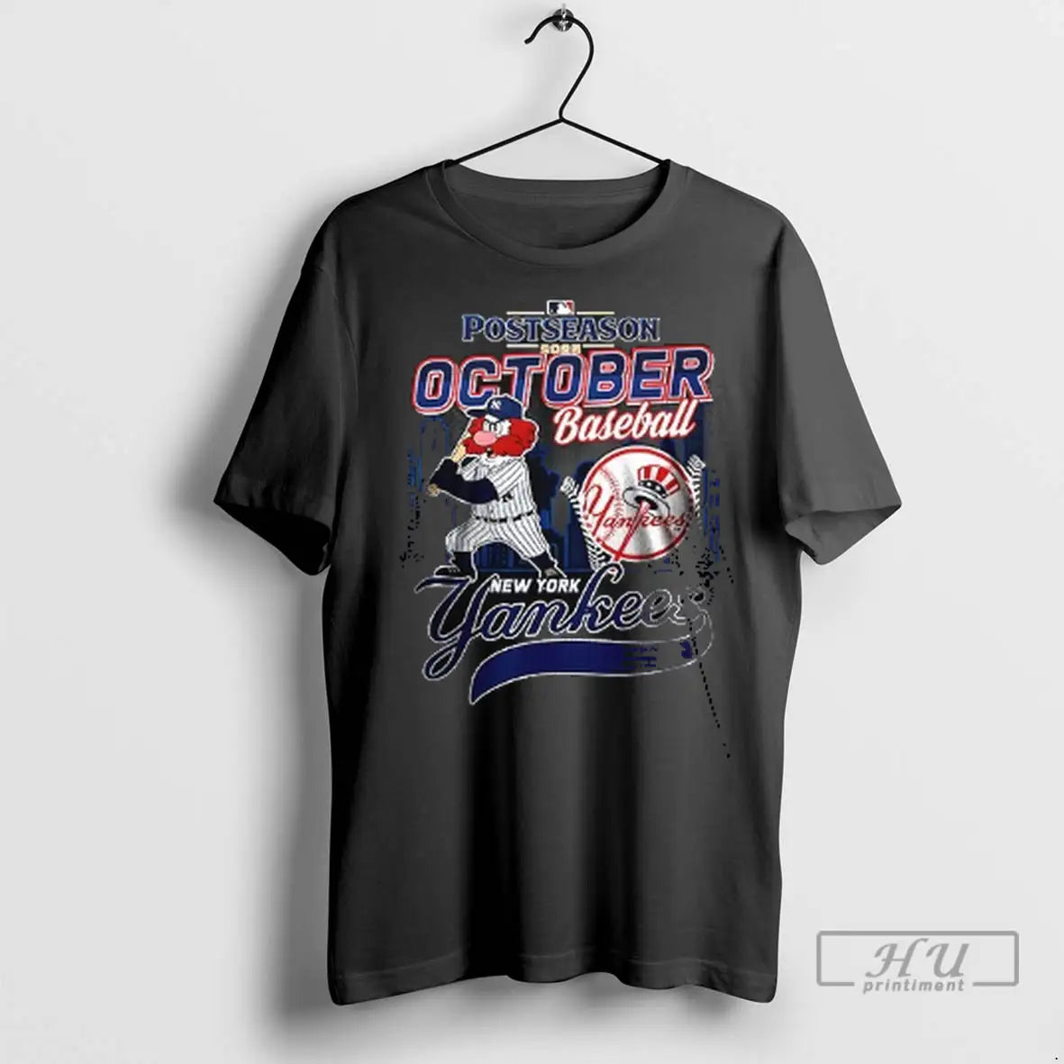 Officials New York Yankees October Baseball Postseason 2025 Mascot Name Roster T Shirts