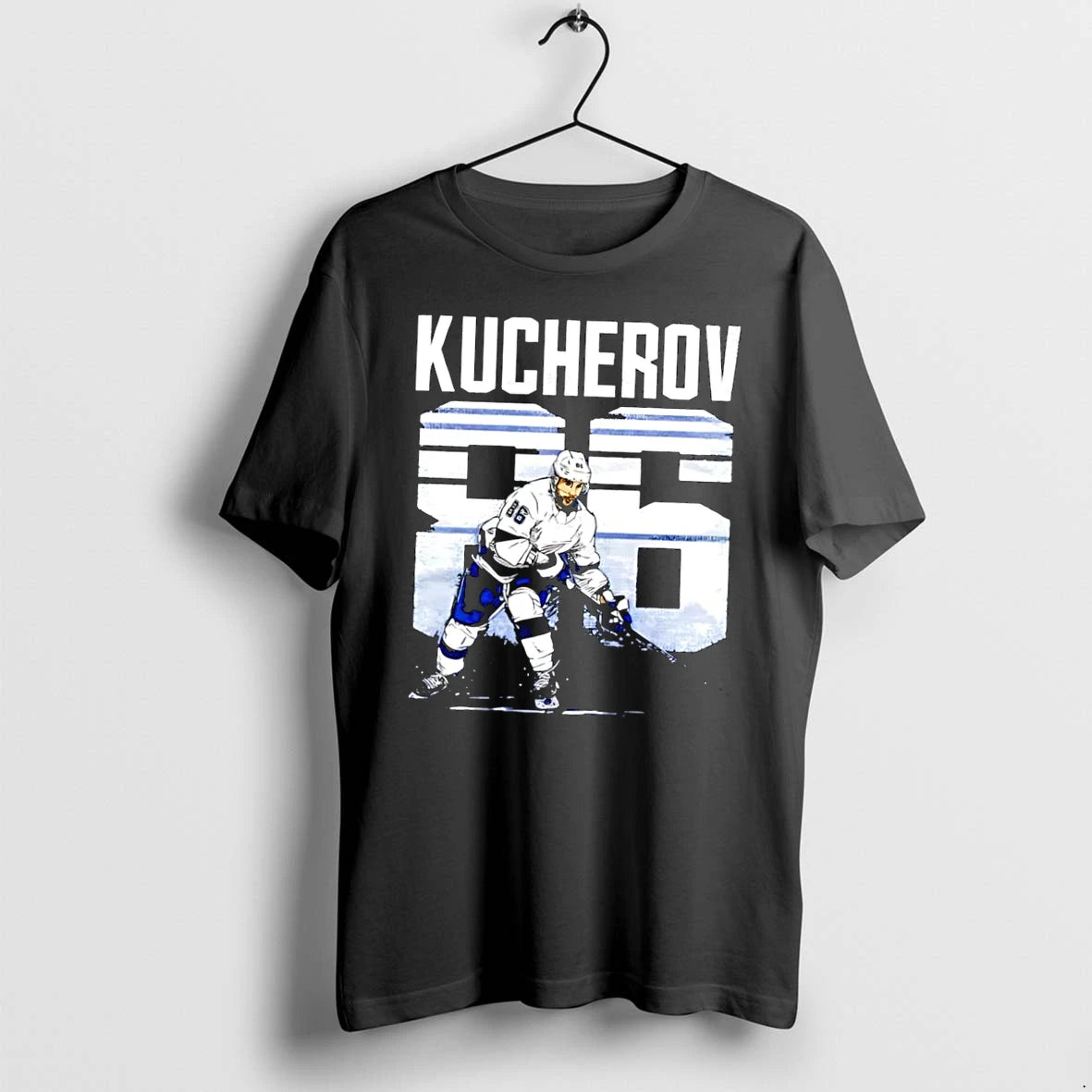 Officials Nikita Kucherov Hockey Player Tampa Bay Lightning Black Premium T Shirt