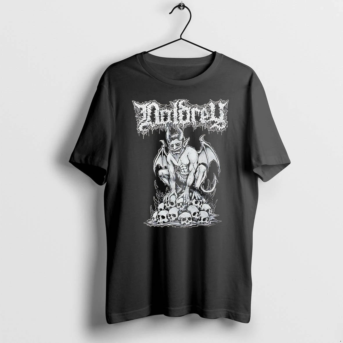 Officials Nolorey Devil Perched On A Pile Of Skulls Premium T Shirt