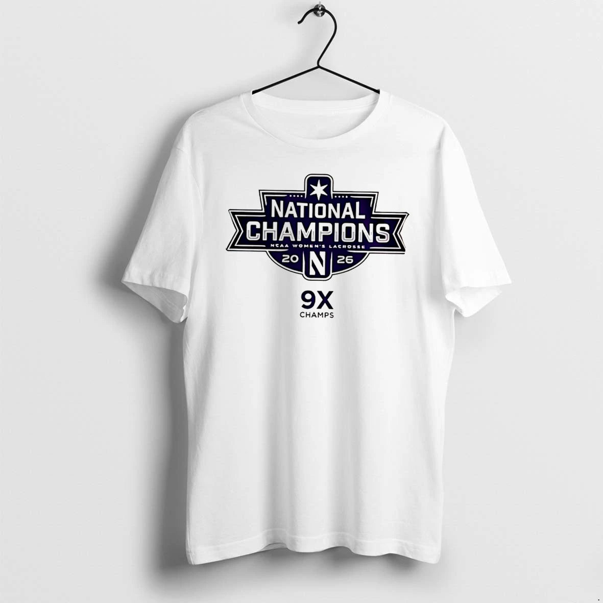 Officials Northwestern Wildcats Womens Lacrosse 2026 National Champions 9x Tee Premium T Shirt