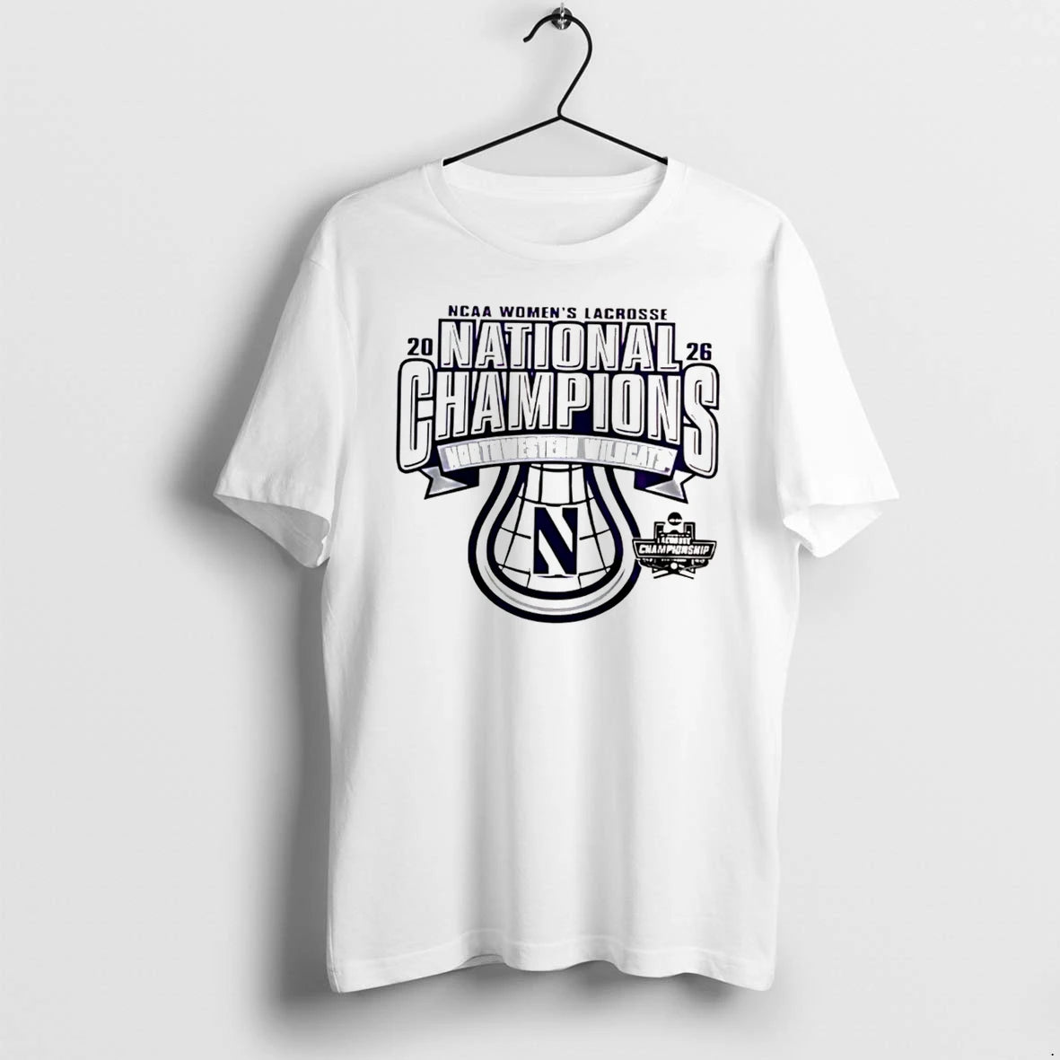 Officials Northwestern Wildcats Womens Lacrosse 2026 National Champions Tee Premium T Shirt