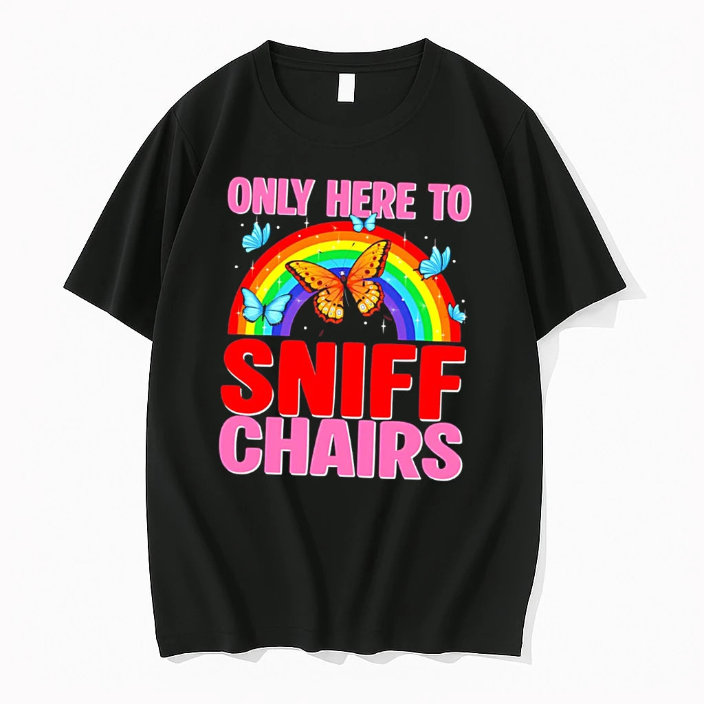 Officials Only Here To Sniff Chairs Rainbow Tee Premium T Shirt