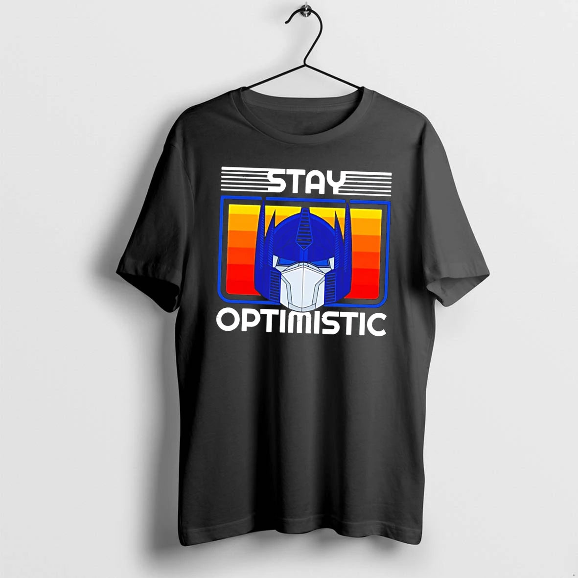 Officials Optimus Prime Transformers Stay Optimistic Tee Premium T Shirt