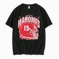Officials Patrick Mahomes 15 Kansas City Chiefs Retro Helmet Tee Premium T Shirt