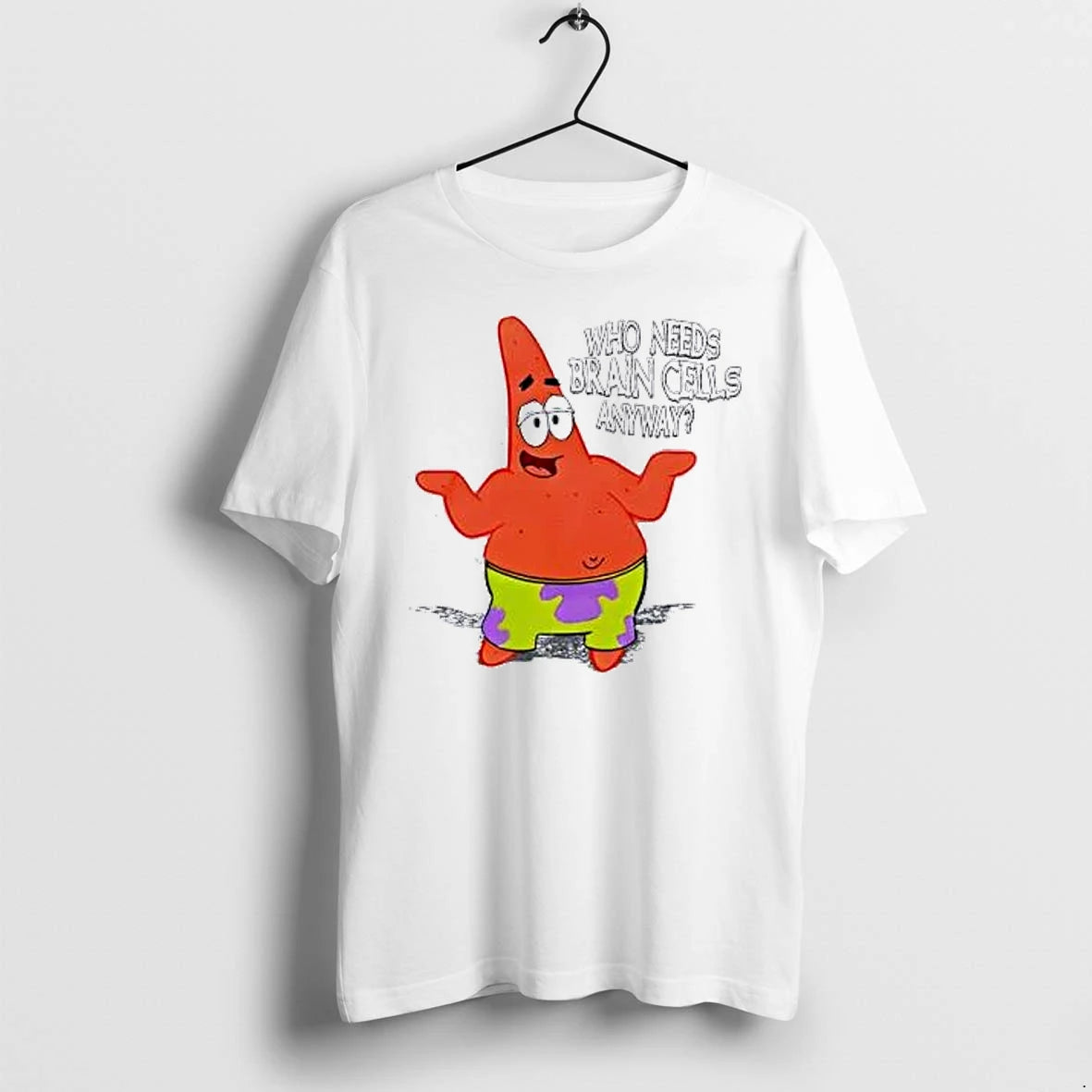 Officials Patrick Star Who Needs Brain Cells Anyway Premium T Shirt