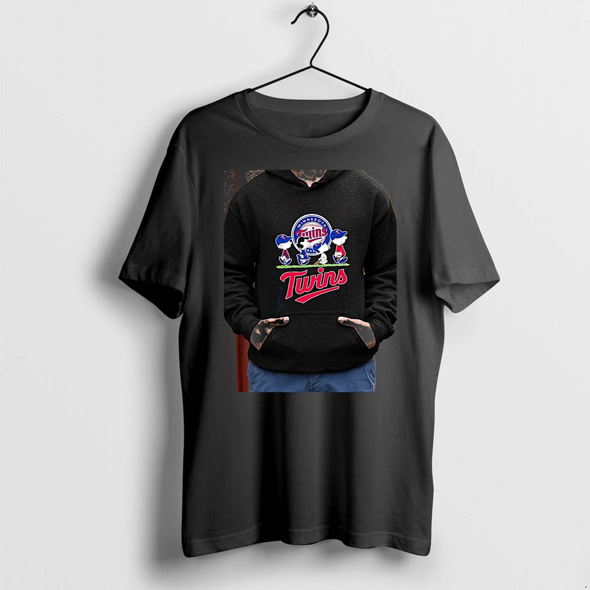 Officials Peanuts Gang X Minnesota Twins Baseball Logo Twins Mlb Premium T Shirt