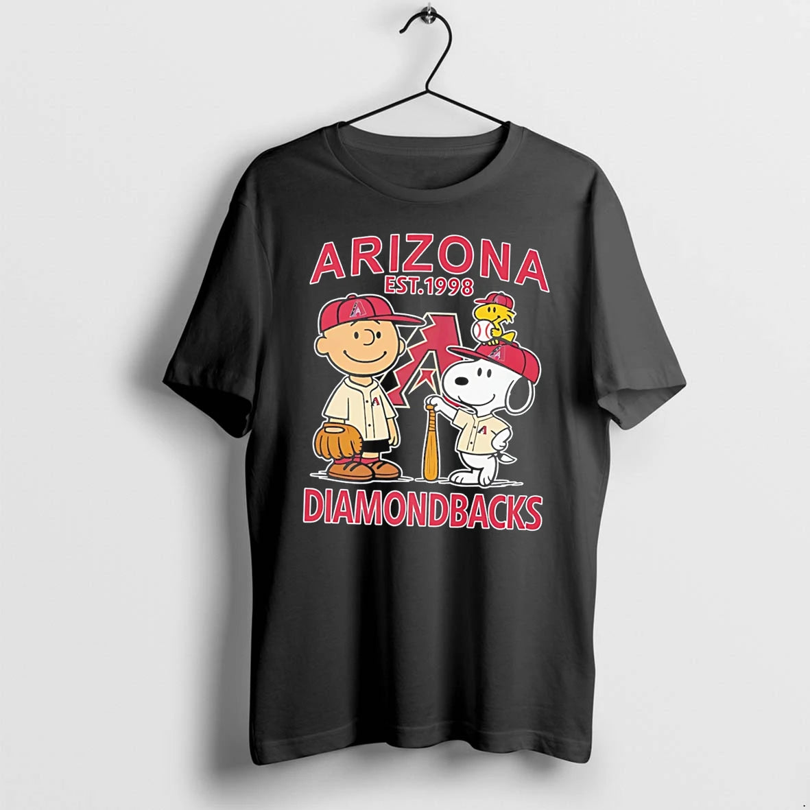 Officials Peanuts X Arizona Diamondbacks Baseball Est 1998 Tee Premium T Shirt