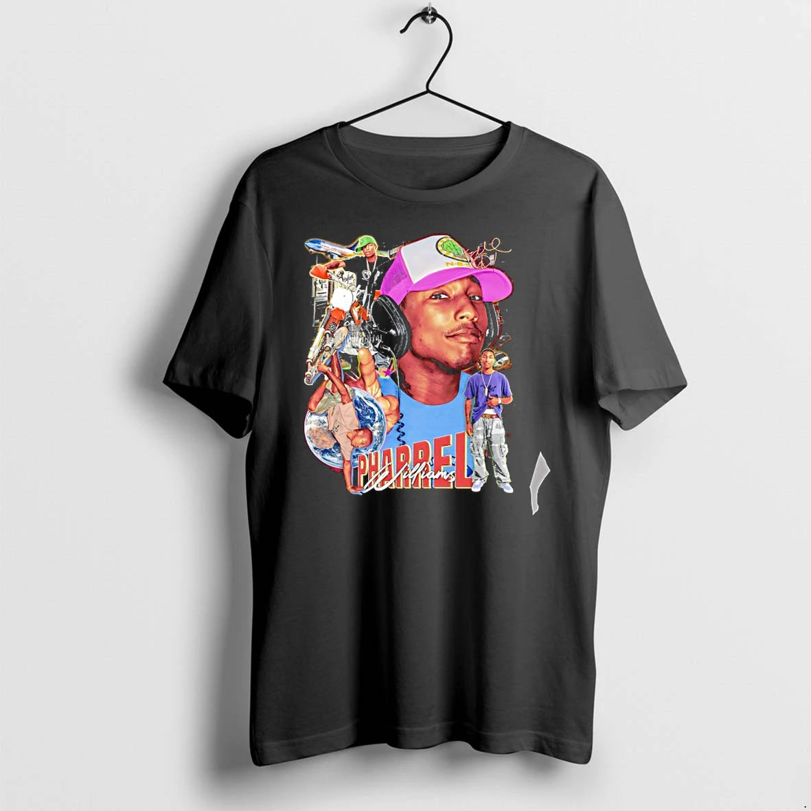 Officials Pharrell Williams N E R D Atlantic City Pharrell Williams Premium T Shirt