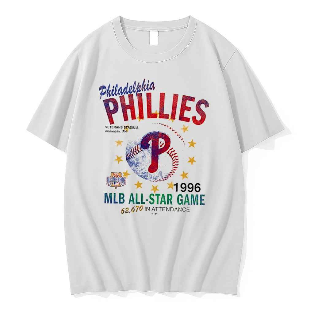Officials Philadelphia Phillies 1996 Mlb All Star Game Veterans Stadium Tee Premium T Shirt