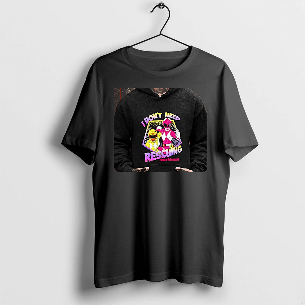 Officials Pink Ranger Yellow Ranger Power Rangers I Dont Need Rescuing Premium T Shirt