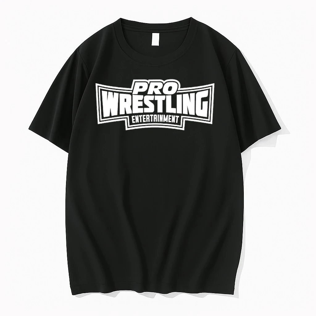 Officials Pro Wrestling Entertainment Logo Text Fan Premium T Shirt