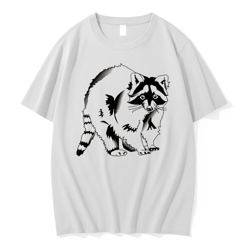 Officials Raccoon Animal Nature Wildlife Forest Woodland Creature Mammal Cartoon Premium T Shirt