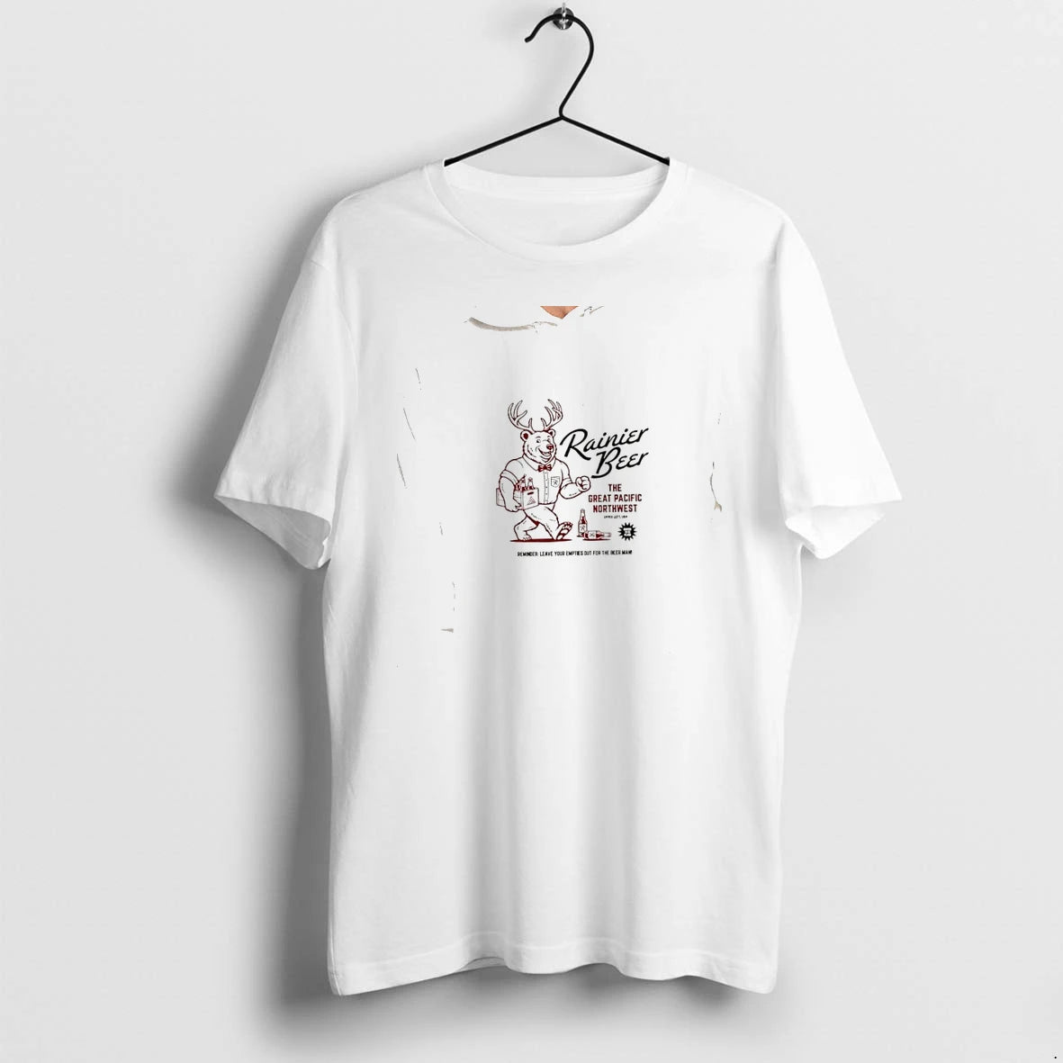 Officials Rainier Beer Jackalope Bear Rainier Beer The Great Pacific Northwest Premium T Shirt