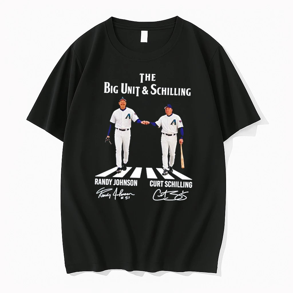 Officials Randy Johnson And Curt Schilling Arizona Diamondbacks Signature Tee Premium T Shirt