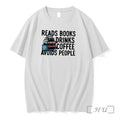 Officials Reads Books Drinks Coffee Avoids People Graphic Tee
