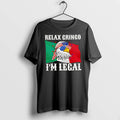 Officials Relax Gringo Im Legal American Bald Eagle Flag Graphic Premium T Shirt