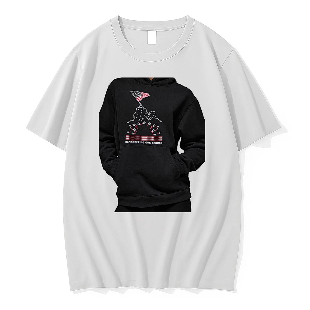Officials Remembering Our Heroes Flag Premium T Shirt