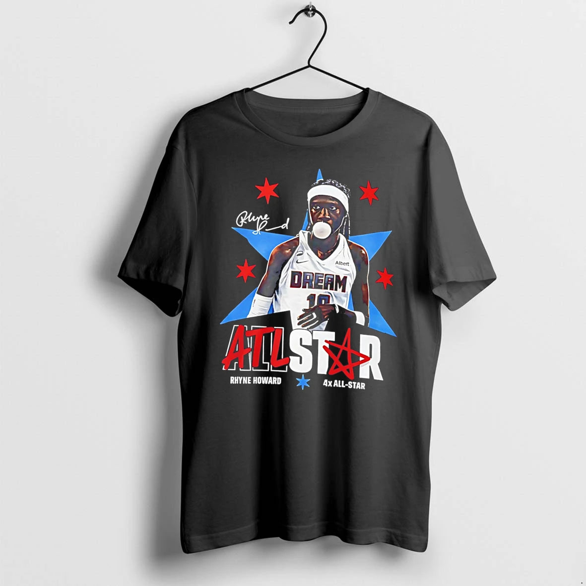 Officials Rhyne Howard 4x All Star Dream Basketball Signature Tee Premium T Shirt