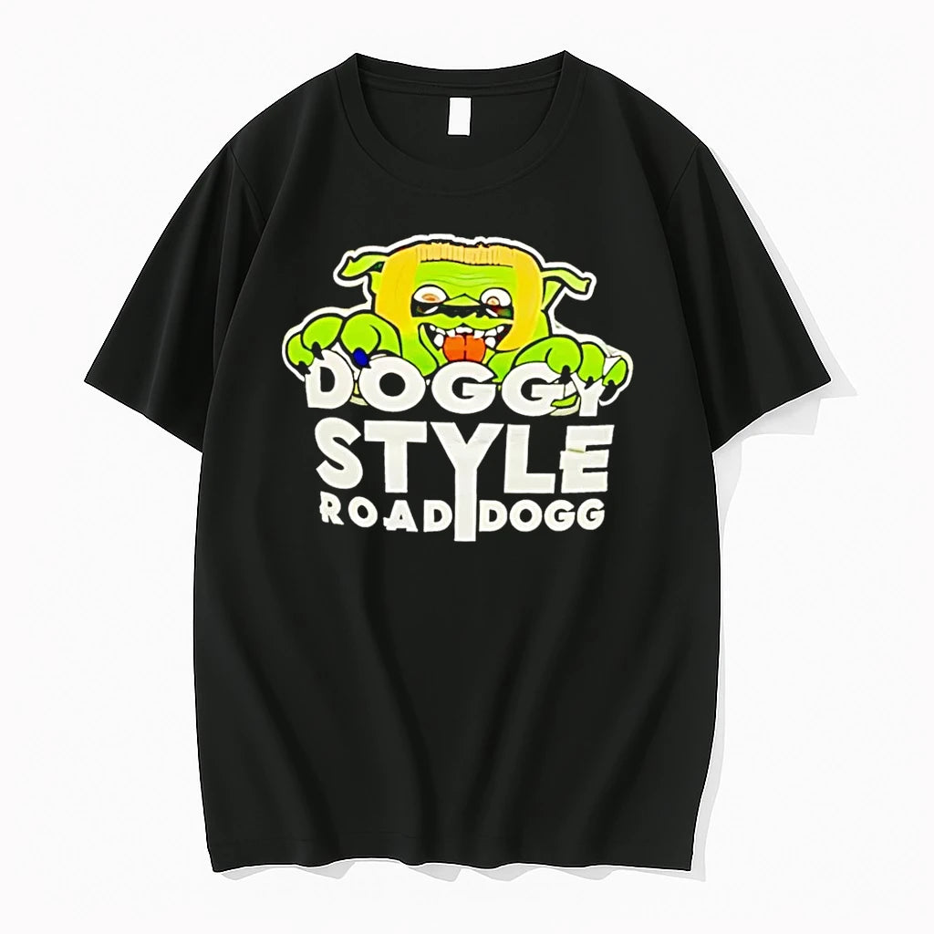 Officials Road Dogg Doggy Style Iconic Wrestling Logo Black Premium T Shirt