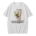Officials Running On Caffeine And Bad Decisions Bumble Bee White Premium T Shirt