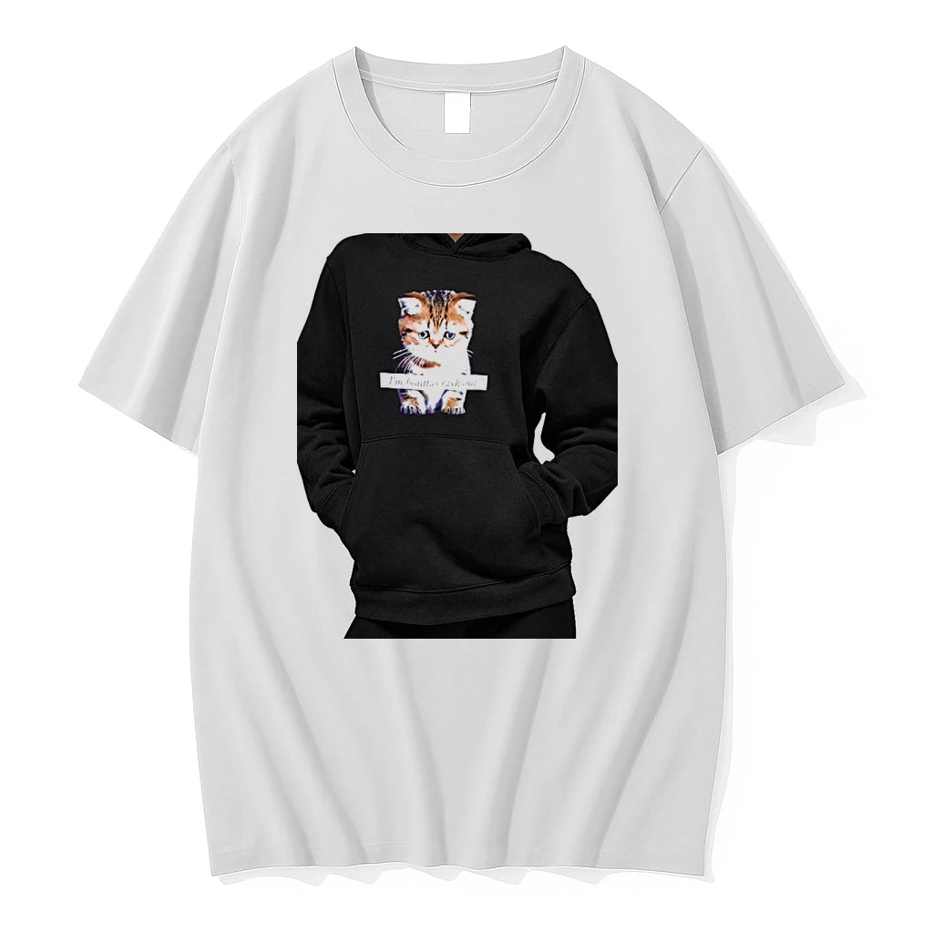 Officials Sad Cat Im Boutta Crash Out Meme Premium T Shirt