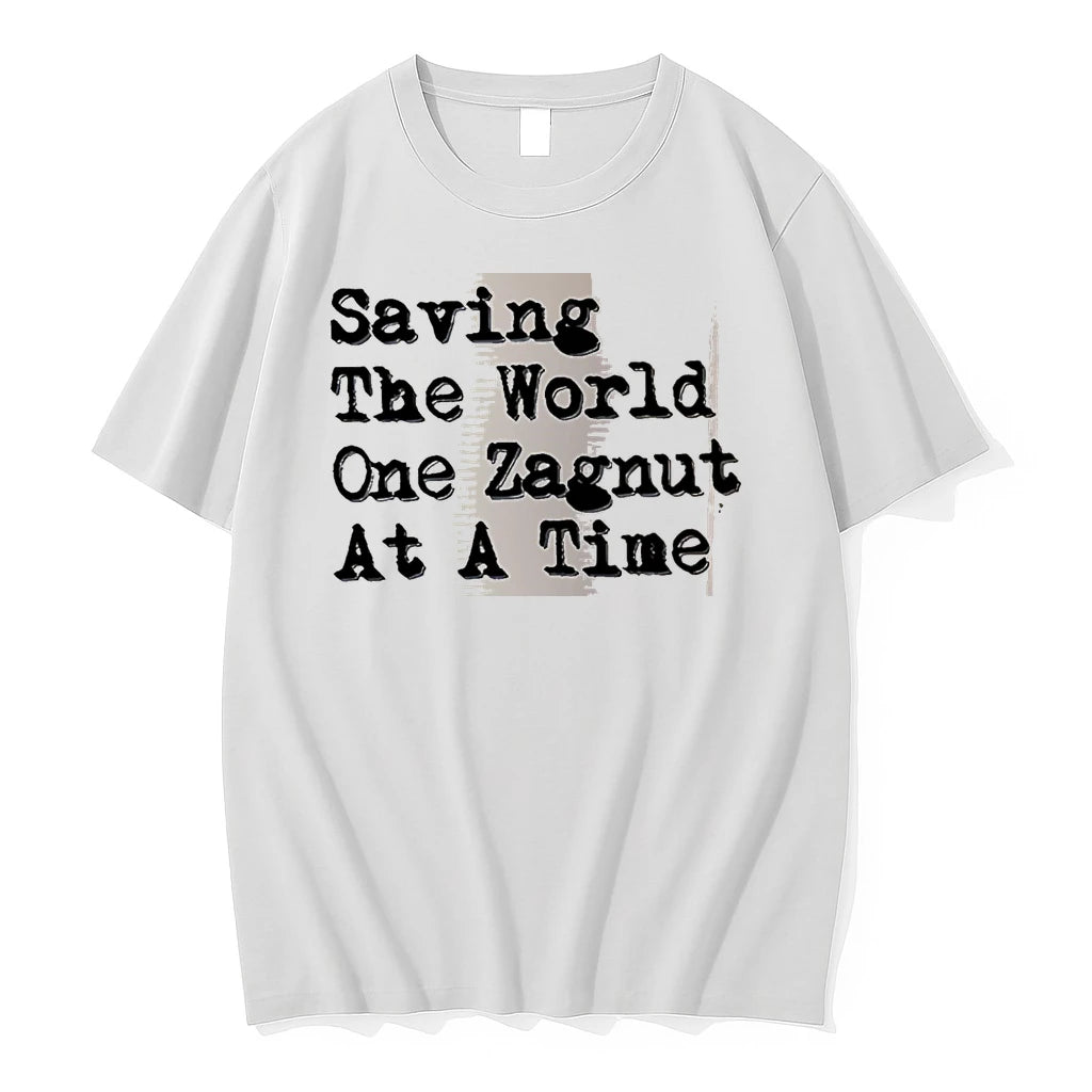 Officials Saving The World One Zagnut At A Time White Premium T Shirt