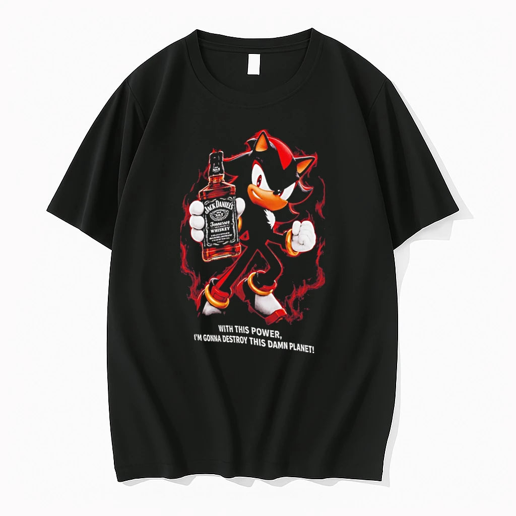Officials Shadow Jack Daniels Whiskey Destroy This Damn Planet Meme Tee Premium T Shirt