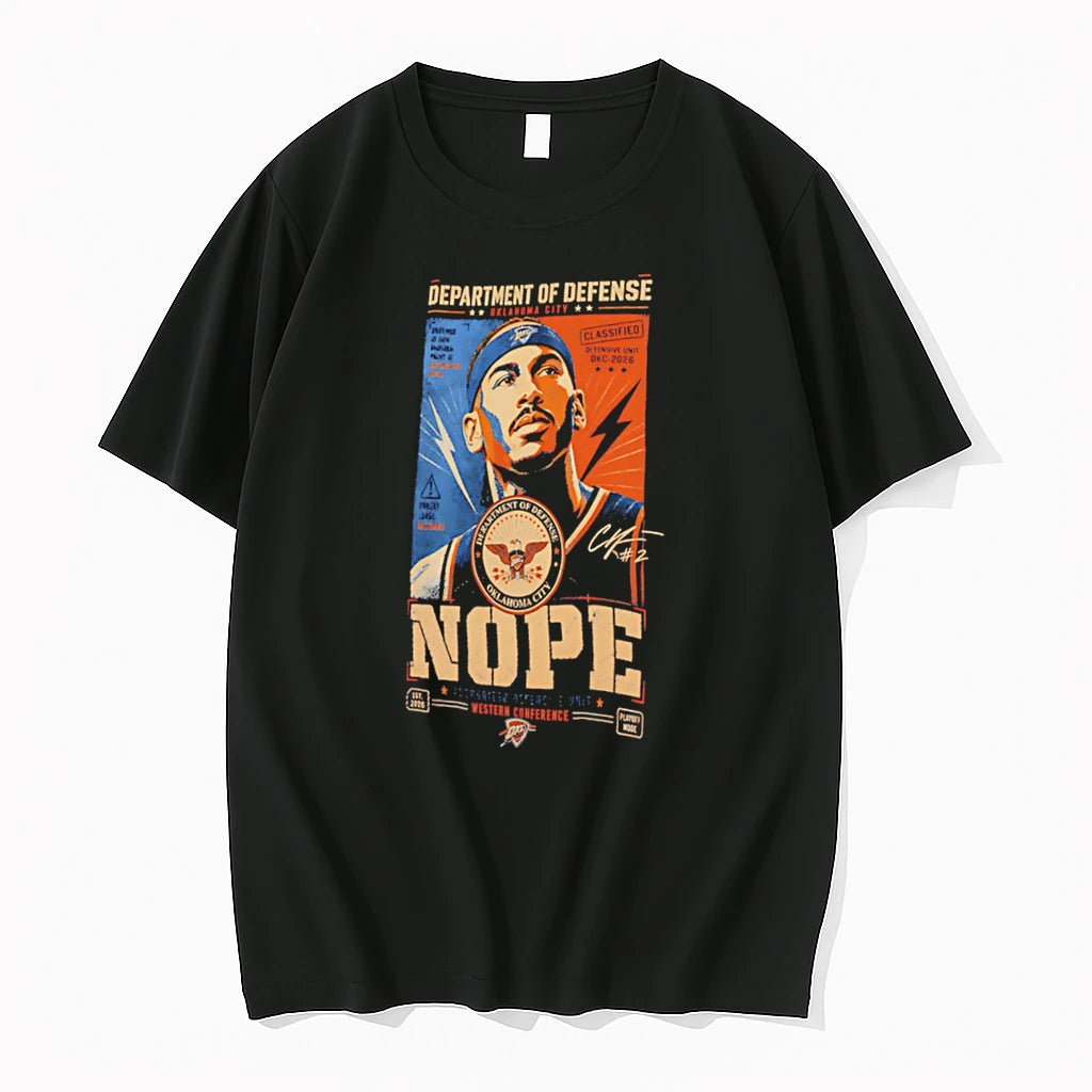 Officials Shai Gilgeous Alexander Oklahoma City Thunder Nope Department Of Defense Tee