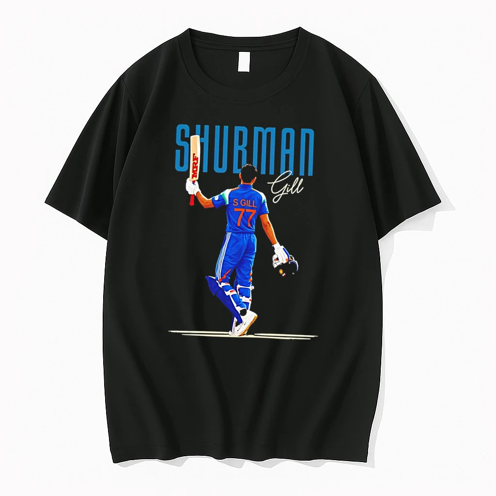 Officials Shubman Gill Indian Cricket Signature Tee Premium T Shirt