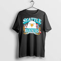 Officials Since 1977 Seattle Mariners Eagle American Baseball Patriotic Black Premium T Shirt