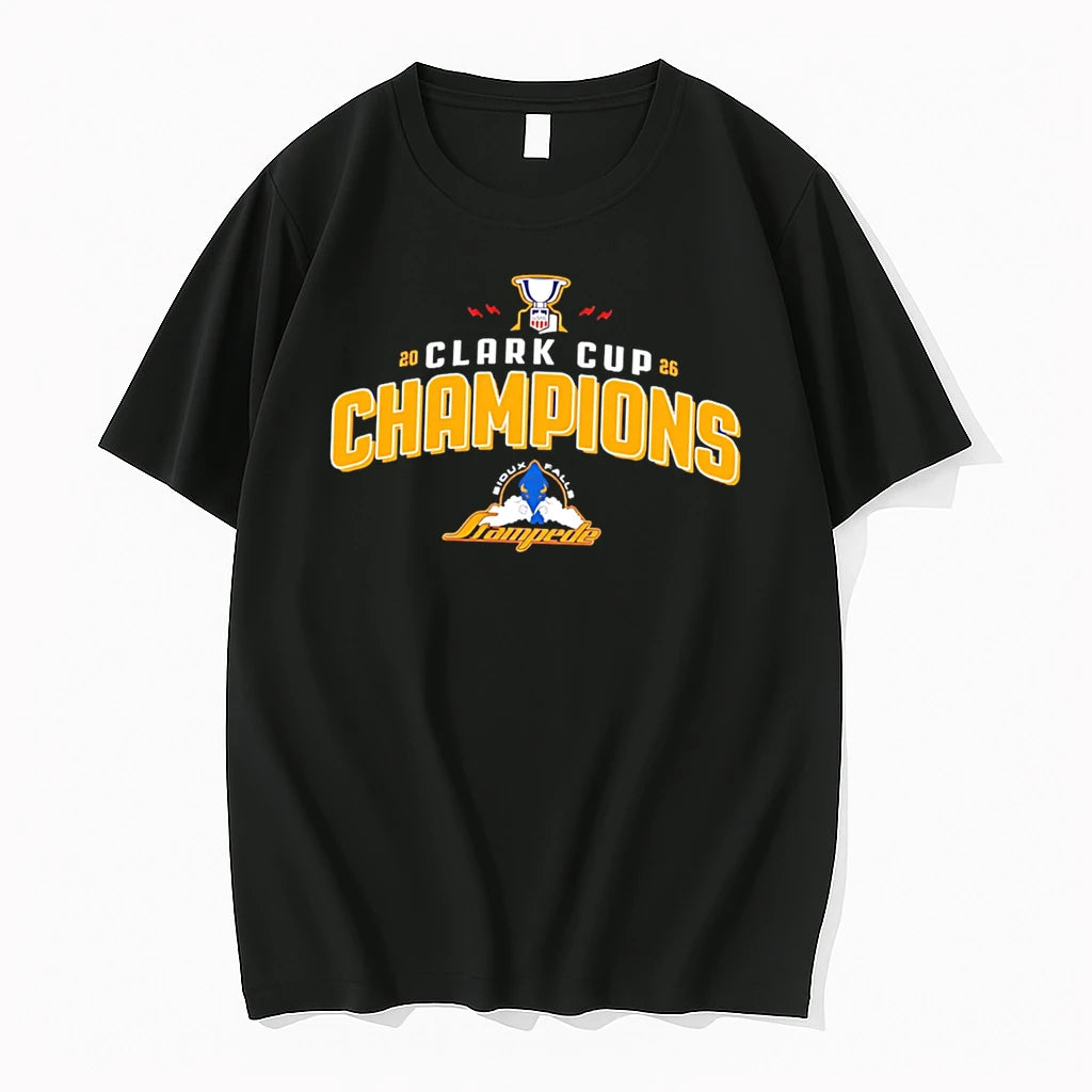 Officials Sioux Falls Stampede 2026 Clark Cup Champions Tee Premium T Shirt