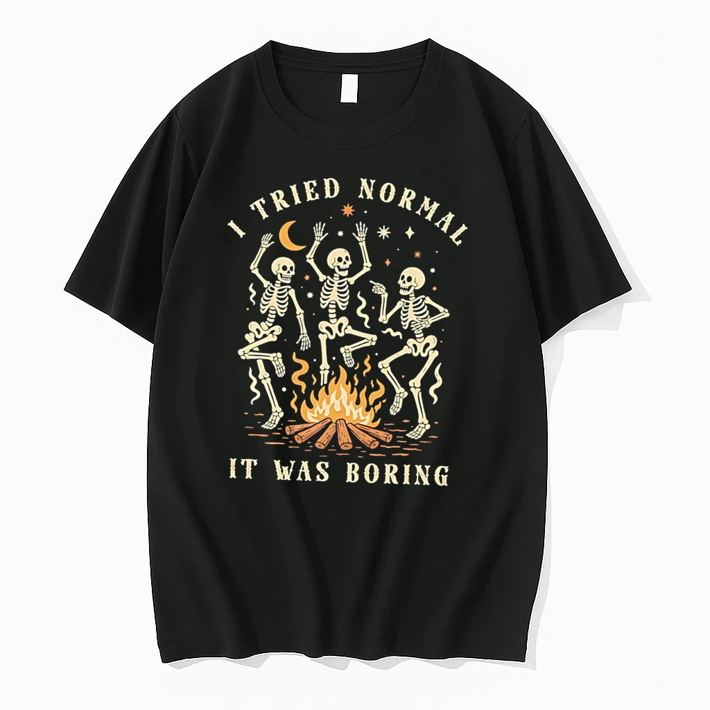 Officials Skeleton I Tried Normal It Was Boring Tee Premium T Shirt