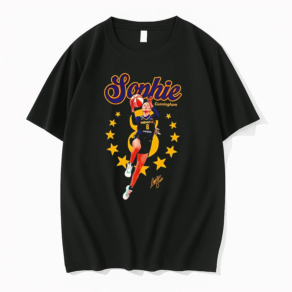 Officials Sophie Cunningham Indiana Fever Basketball Star Tee Premium T Shirt