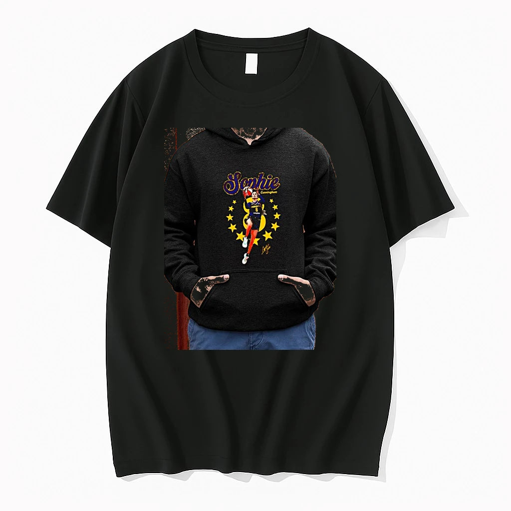 Officials Sophie Cunningham Indiana Fever Wnba Number 8 Signature Premium T Shirt