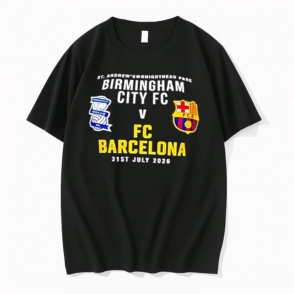 Officials St Andrews Knighthead Park Birmingham City Fc V Fc Barcelona Black