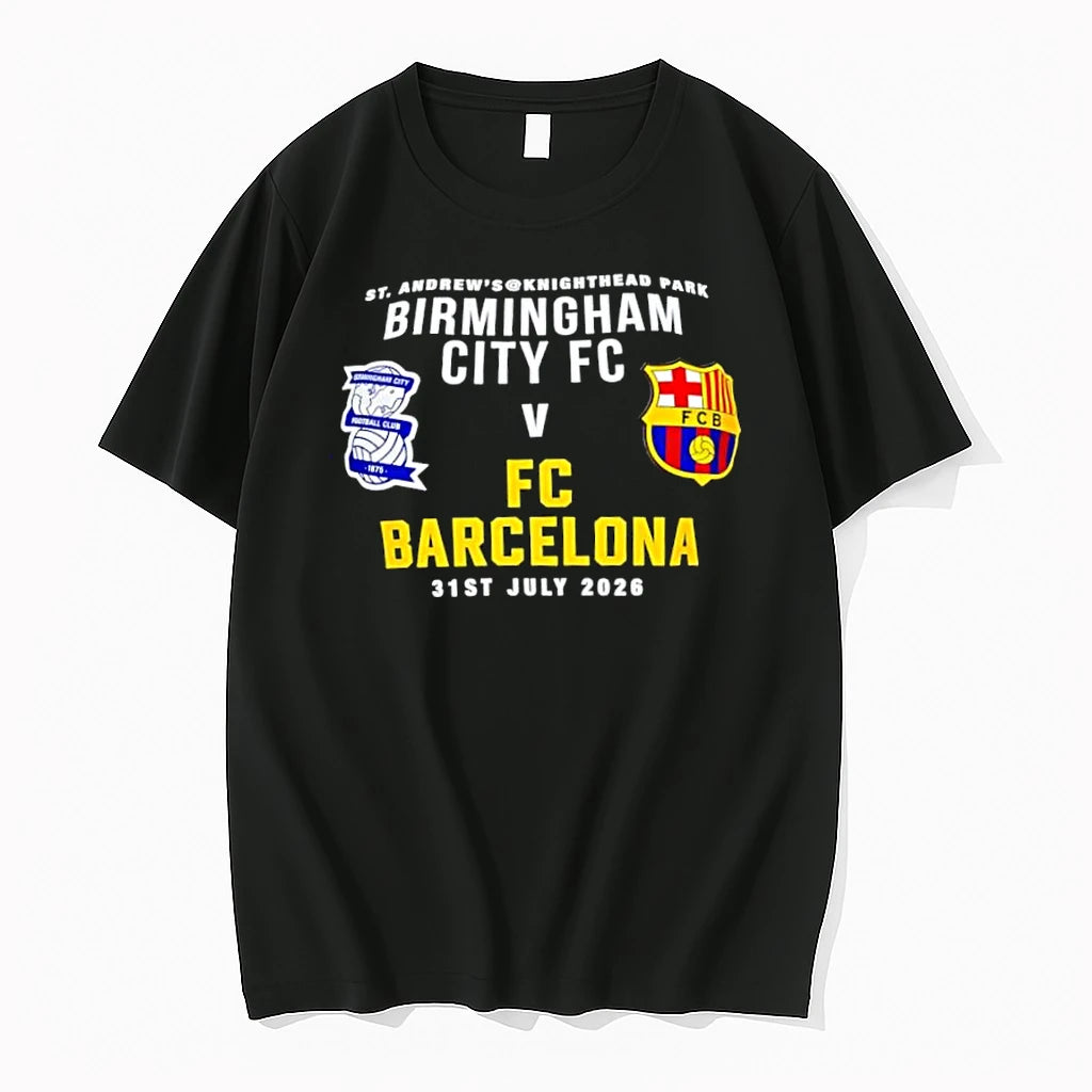 Officials St Andrews Knighthead Park Birmingham City Fc Vs Barcelona 2026 Premium T Shirt