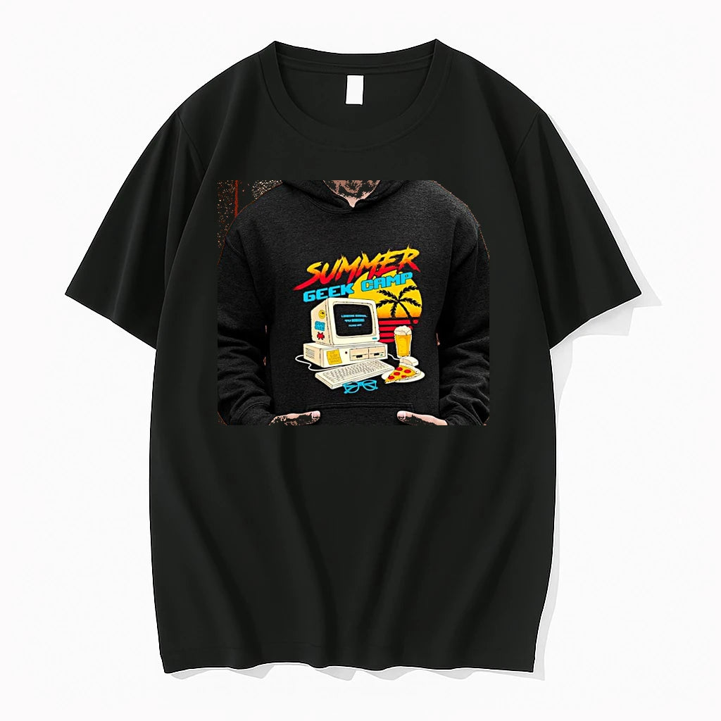 Officials Summer Geek Camp Eat Sleep Code Repeat Loading Summer Premium T Shirt