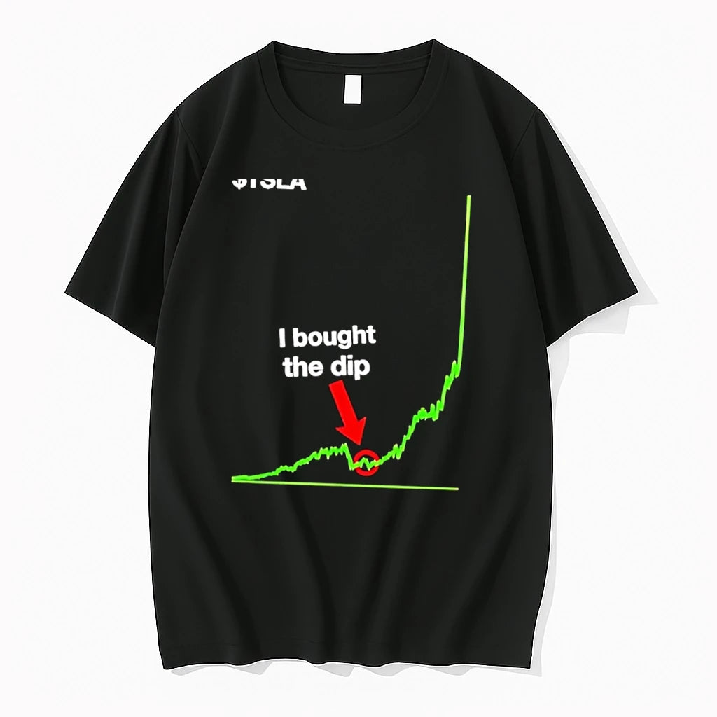 Officials Tsla I Bought The Dip Black Premium T Shirt
