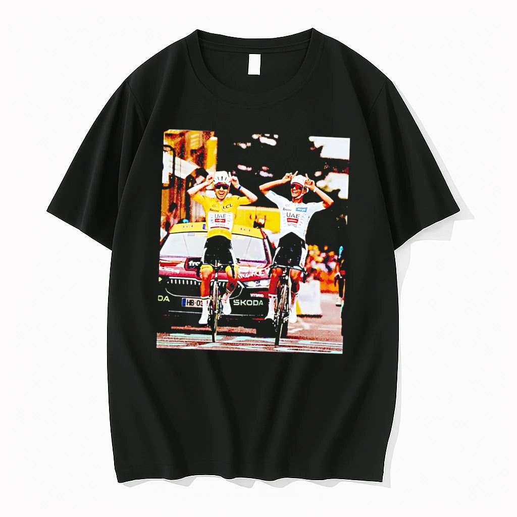 Officials Tadej Pogacar And Isaac Del Toro Uae Team Emirates Cycling Tee