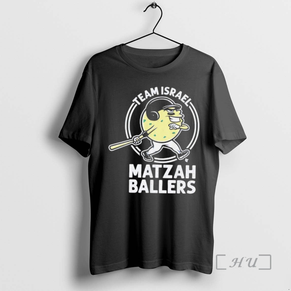 Officials Team Israel Matzah Ballers Baseball Character Logo