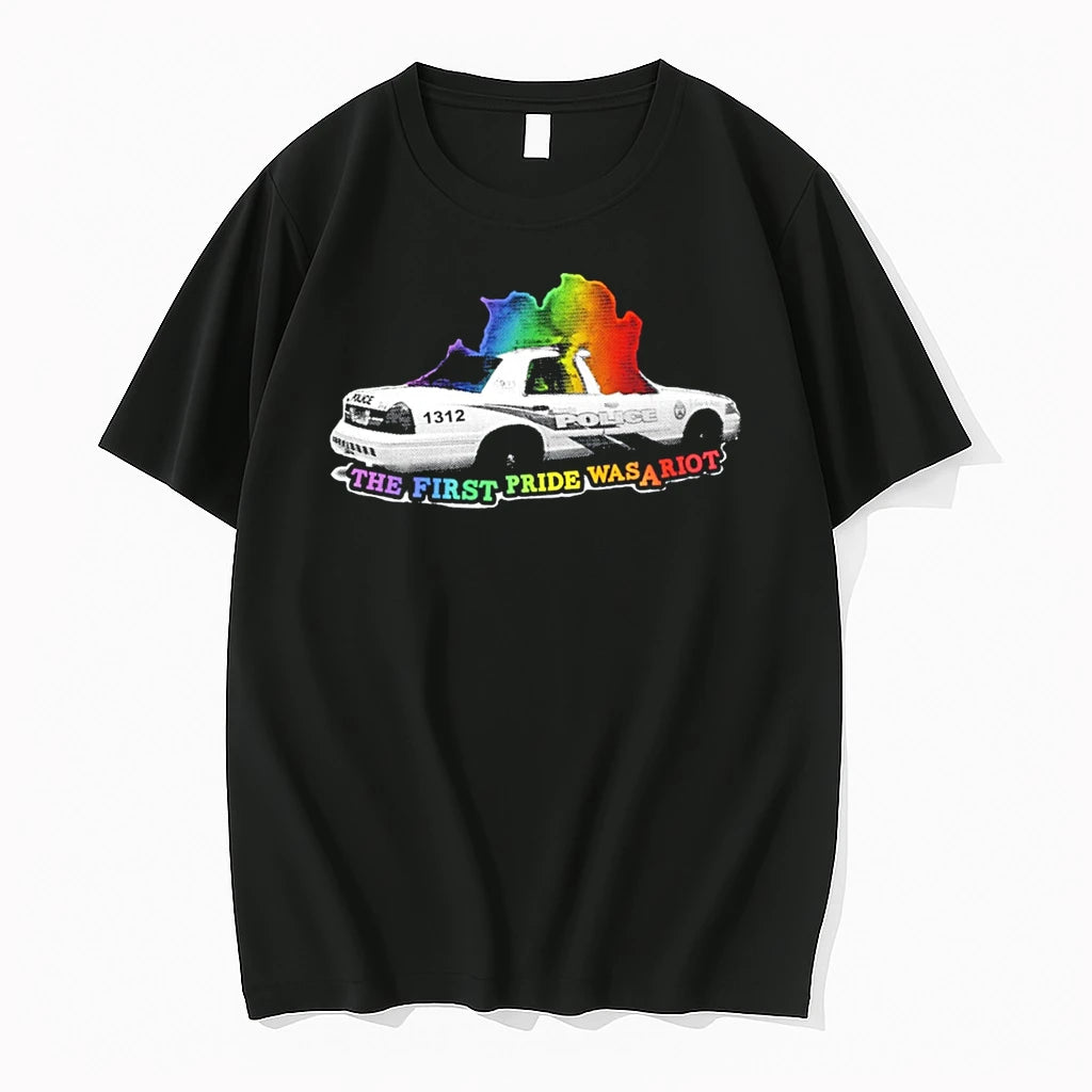 Officials The First Pride Was A Riot 1312 Police Car Tee Premium T Shirt