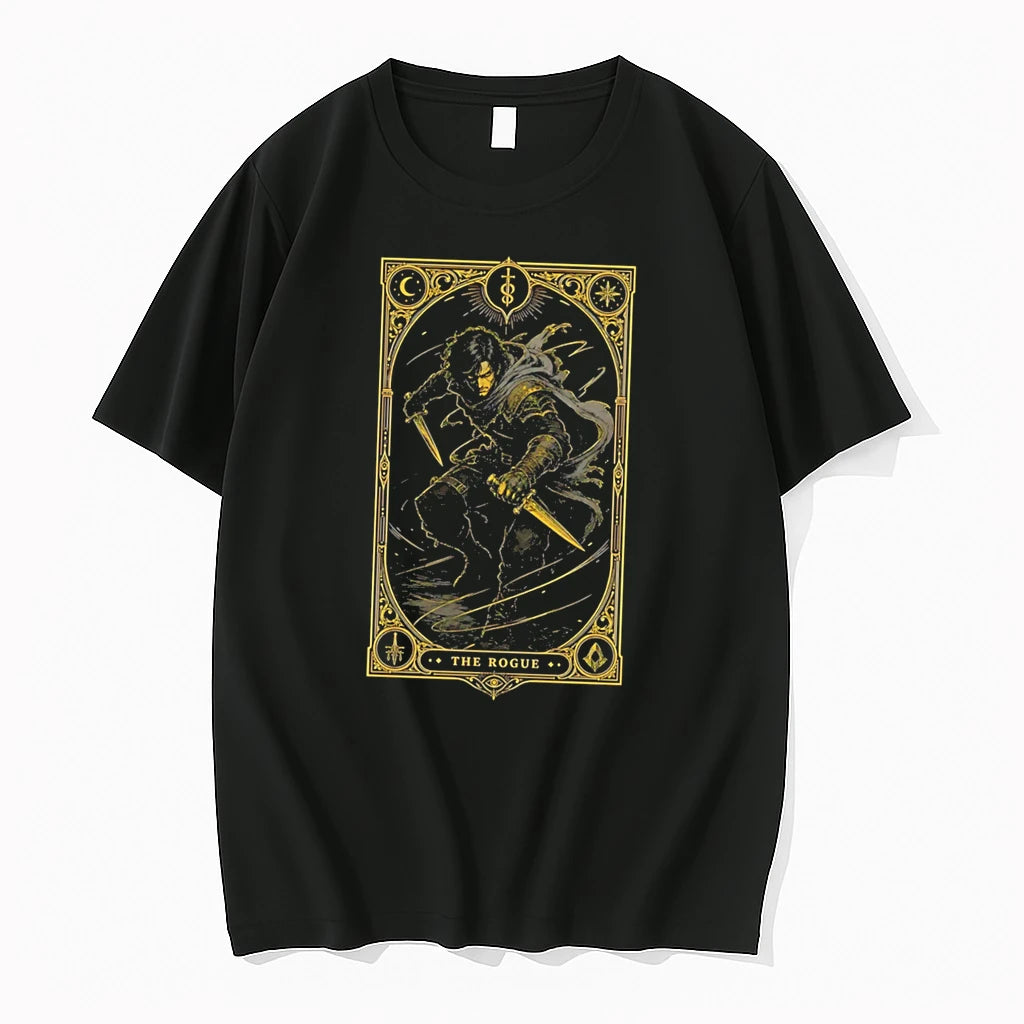 Officials The Rogue Fantasy Tarot Card Dungeons And Dragons Tee Premium T Shirt