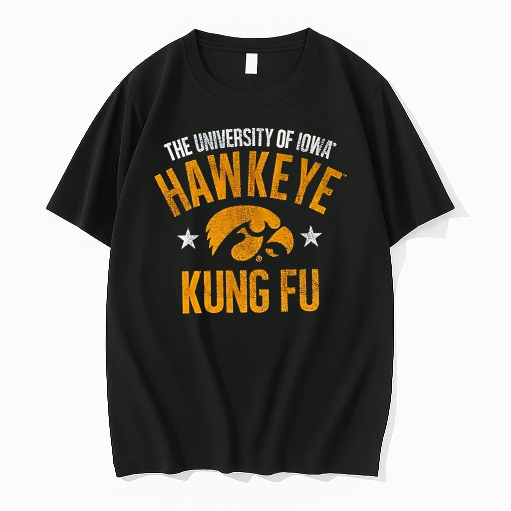 Officials The University Of Iowa Hawkeye Kung Fu Premium T Shirt
